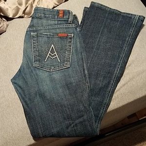 7 for all mankind "A" pocket boot cut Jean's